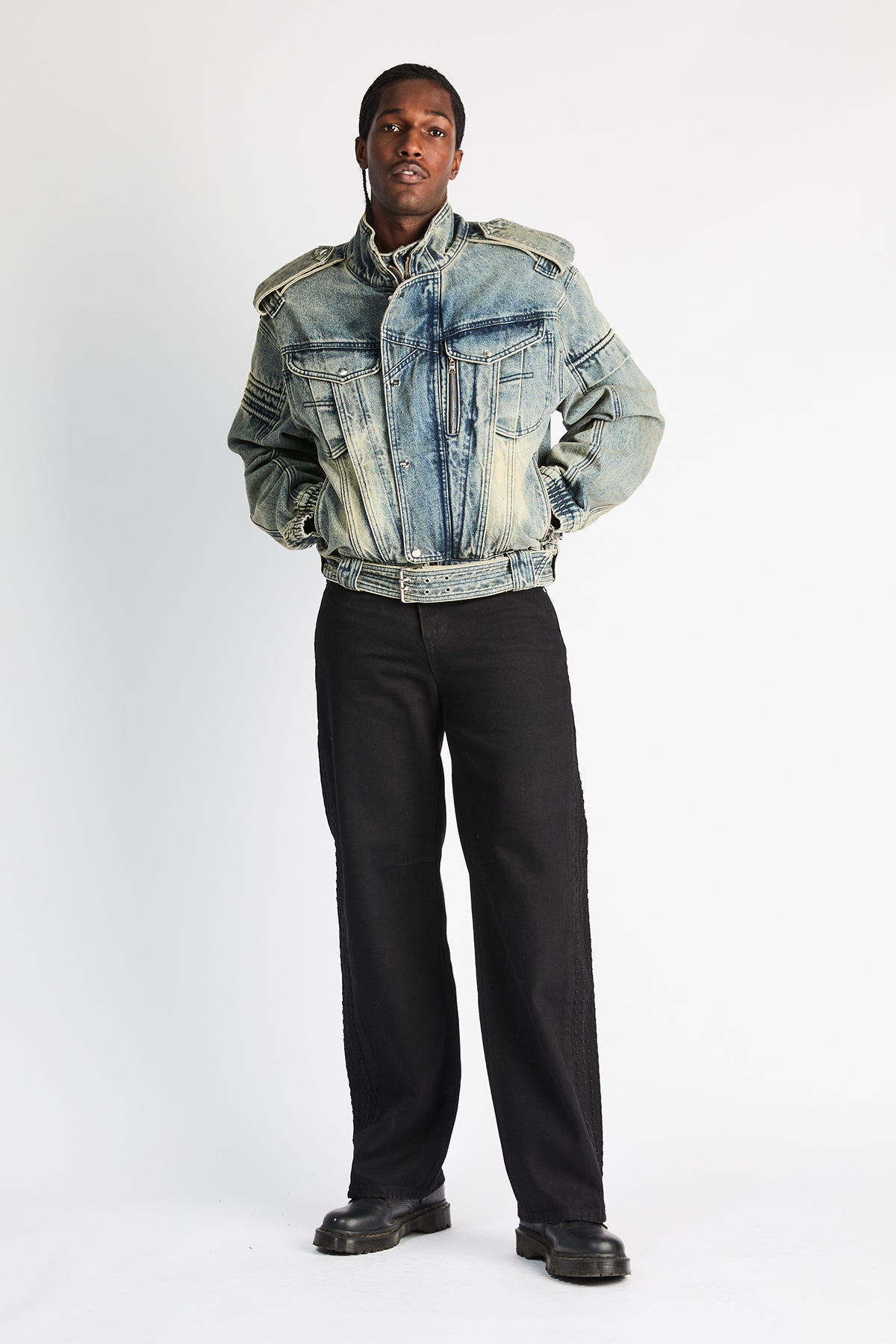 Men's Black Straight Leg Jeans | RTA