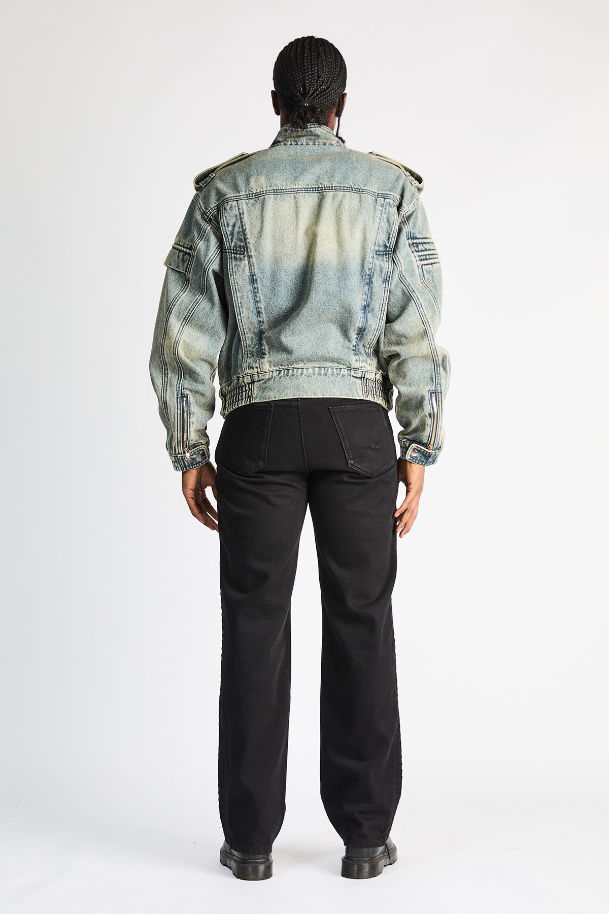 Men's Black Straight Leg Jeans | RTA