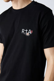 LIAM SHORT SLEEVE TEE | BLACK ROSE