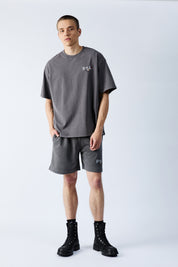 CLYDE ELASTICATED SHORT | VINTAGE BLACK ROSE