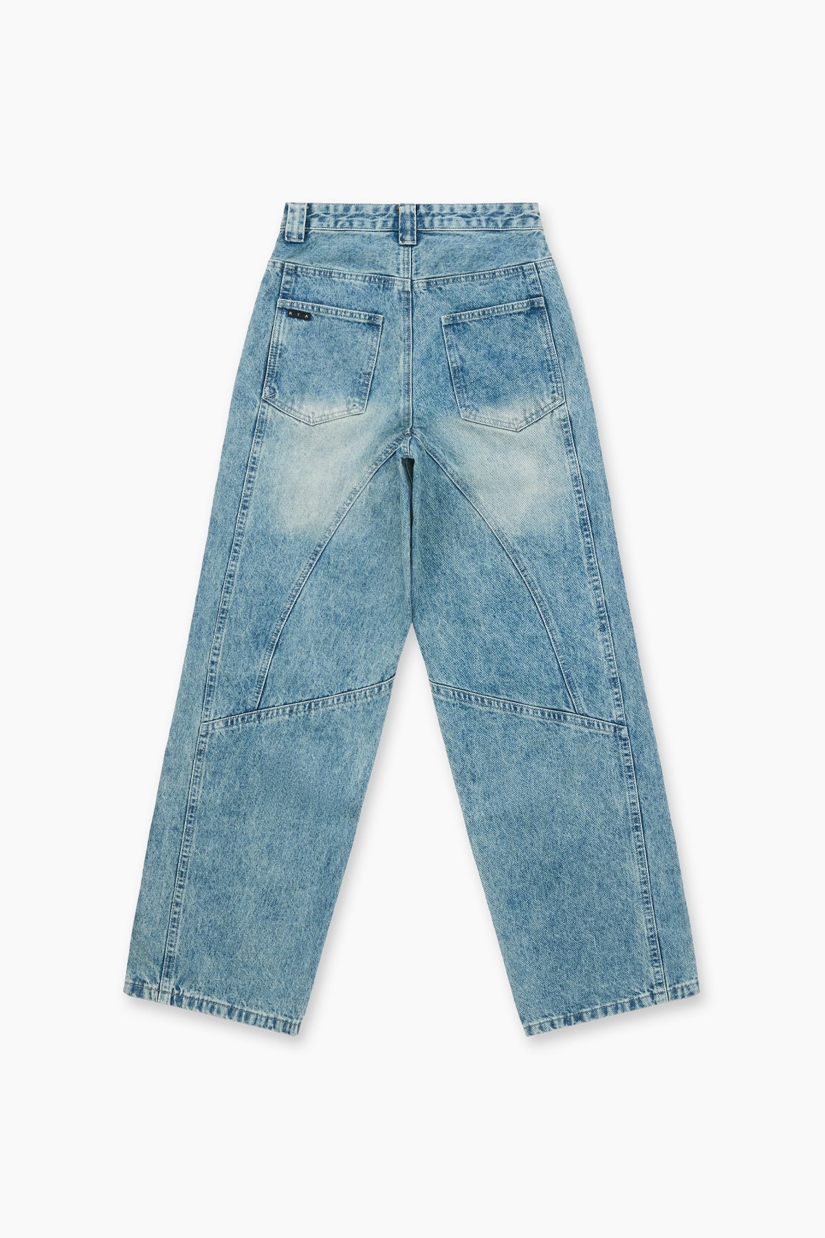 SEAM DETAIL WIDE LEG JEAN | PARRISH BLUE