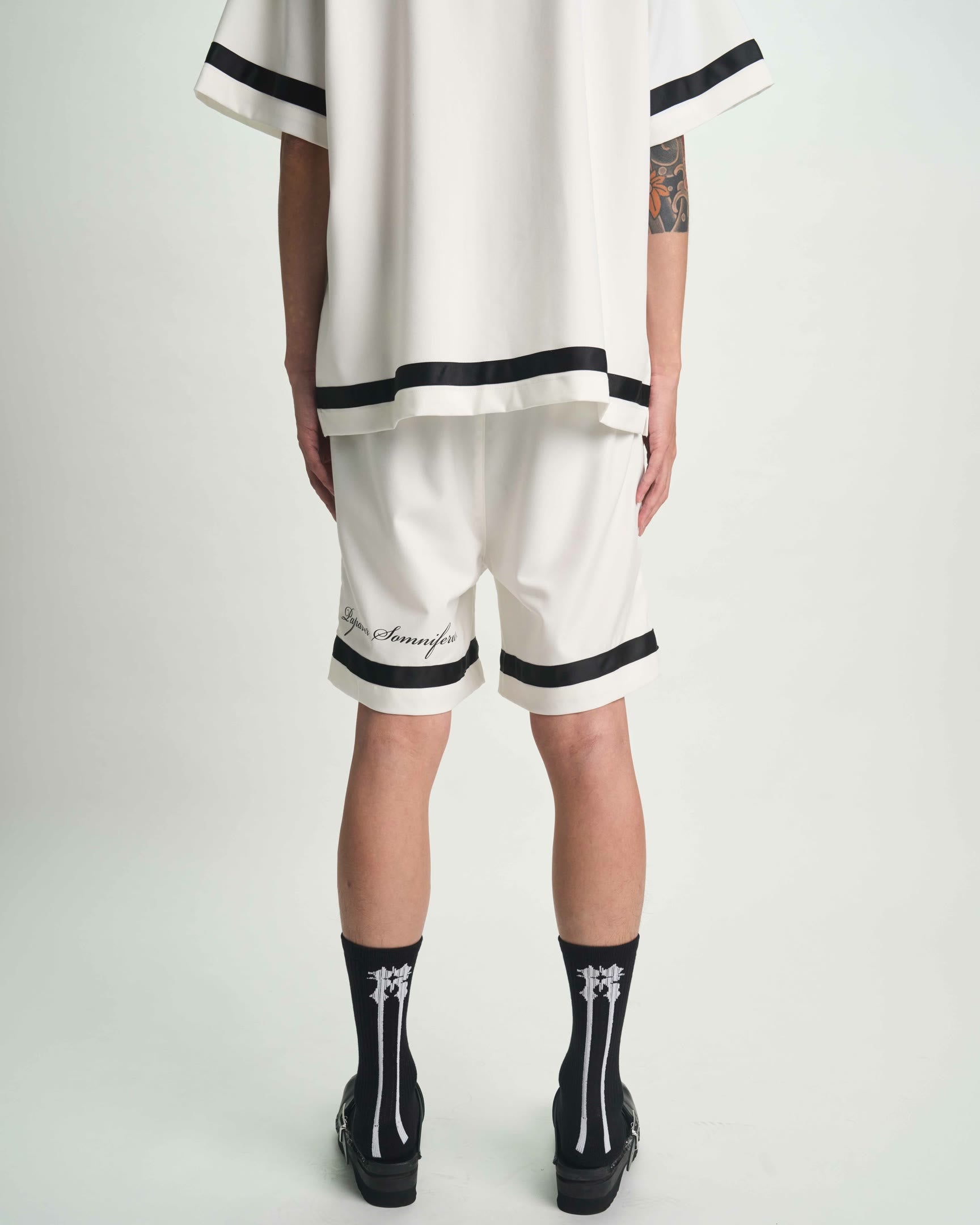 White Clyde Premium Shorts - Back View On Model | RTA