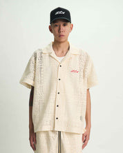 Sand Nathan Shirt and Shorts Set - On Model Front | RTA