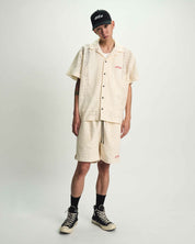 Sand Crochet Clyde Shorts and Shirt Set - Model Front View | RTA
