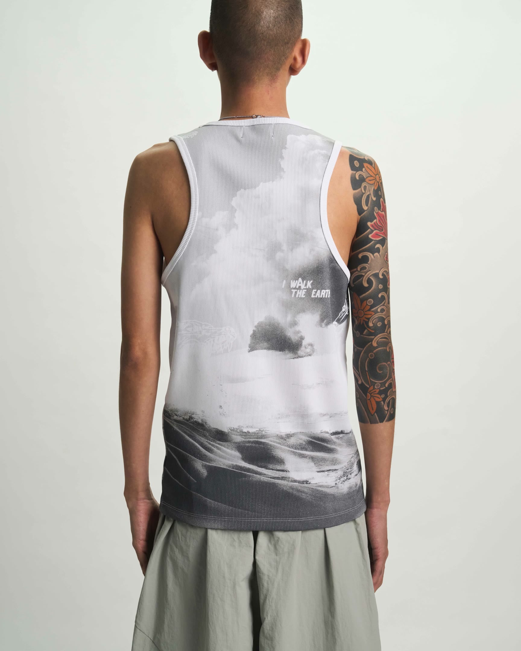 Grey Chaparral Tank Top - On Model Back View | RTA