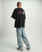 Sky Vein Cotton Carpenter Jeans - Back On Model Styled Look | RTA