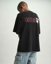 Black Forest Colin Oversized Tee Streetwear Look - On Model Back | RTA