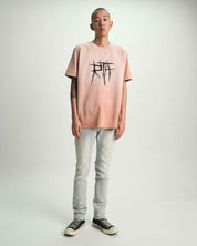 Model Wearing Ice Blue Bryant Skinny Jeans - Full Body Look | RTA
