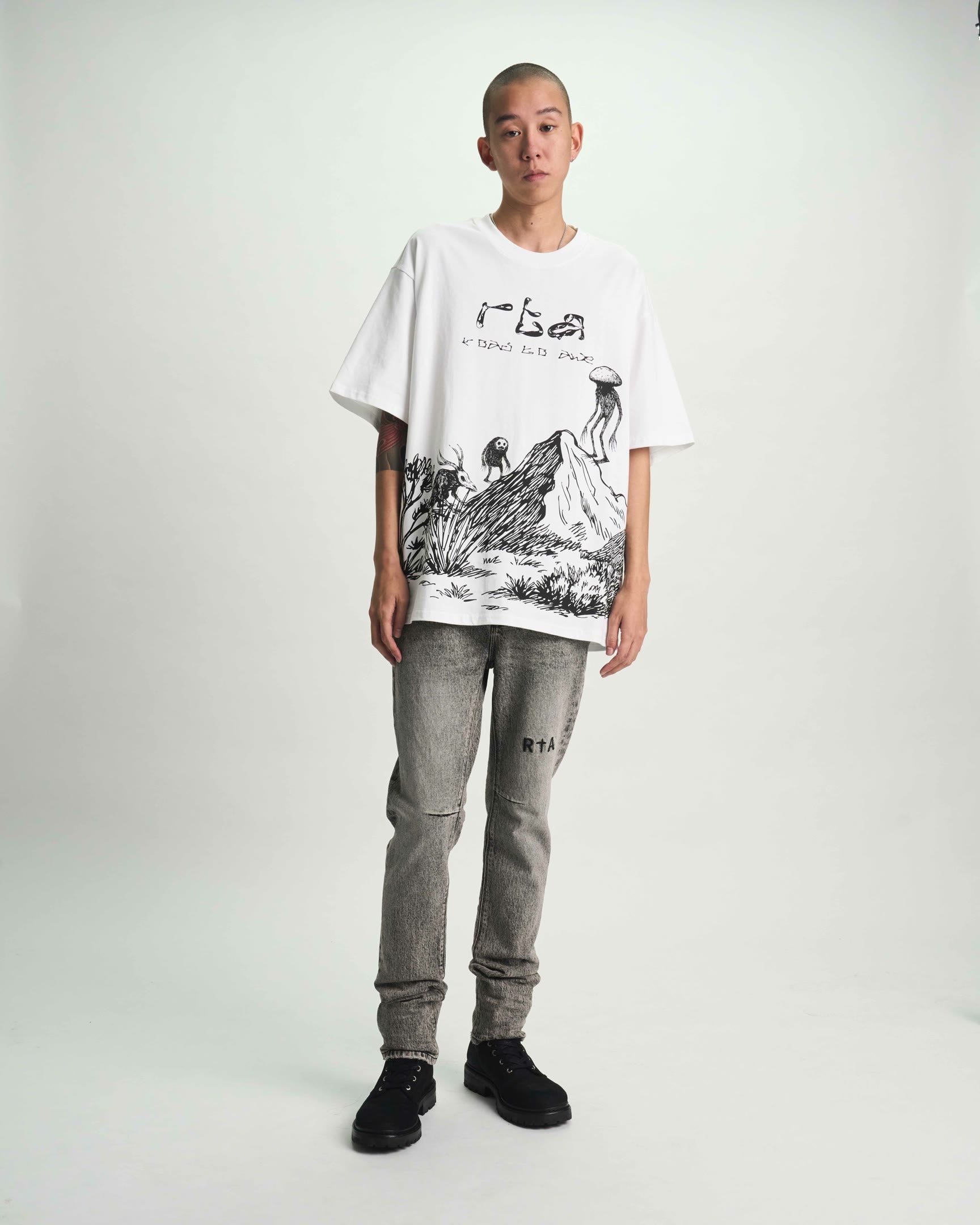 Men's Stone Grey Skinny Jeans | RTA