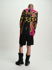 UDO BOXING SHORT | BLACK FUCHSIA BEETLE