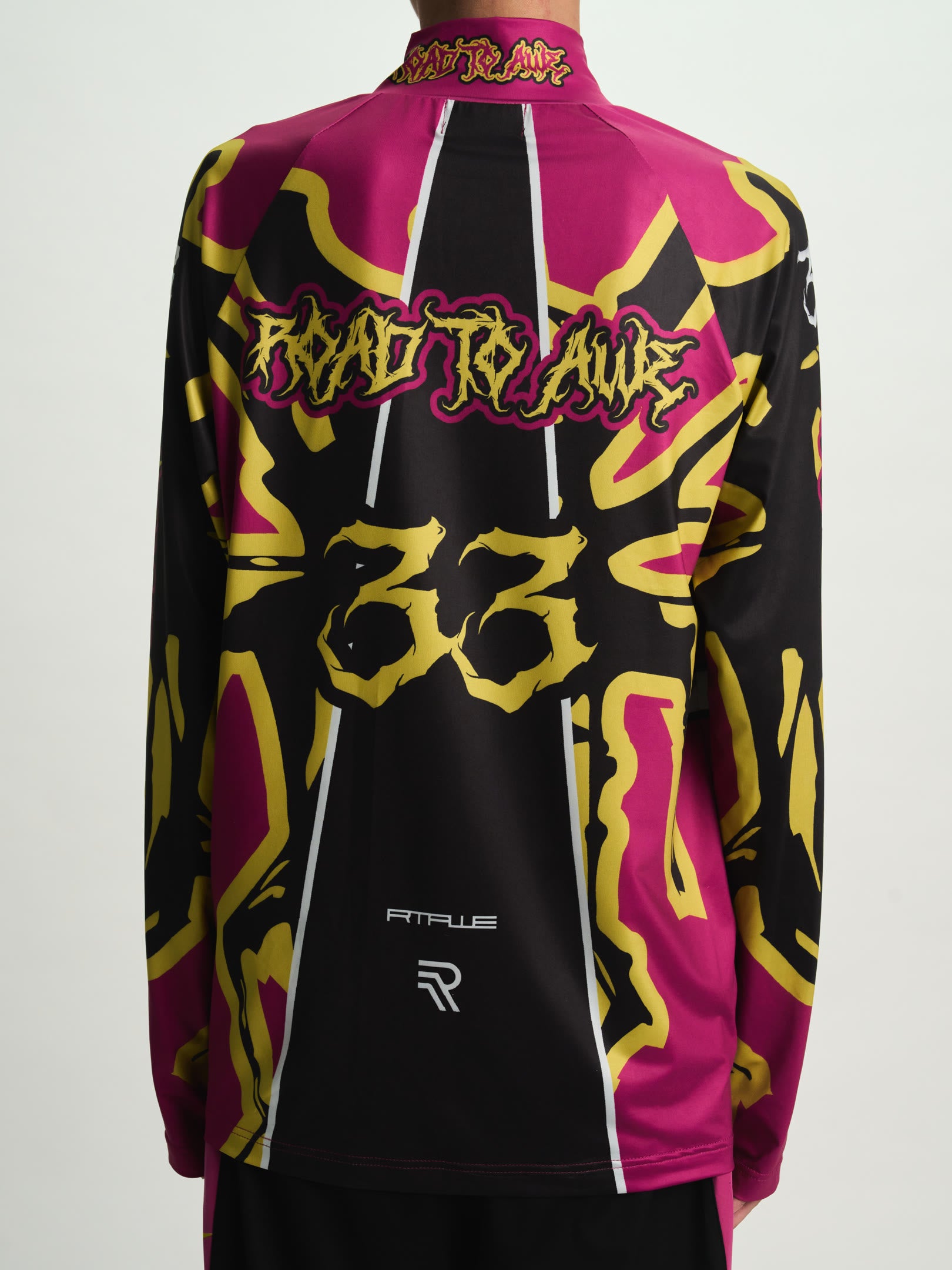 ILIAS MOCK NECK RACING SHIRT | FUCHSIA RACING BEETLE