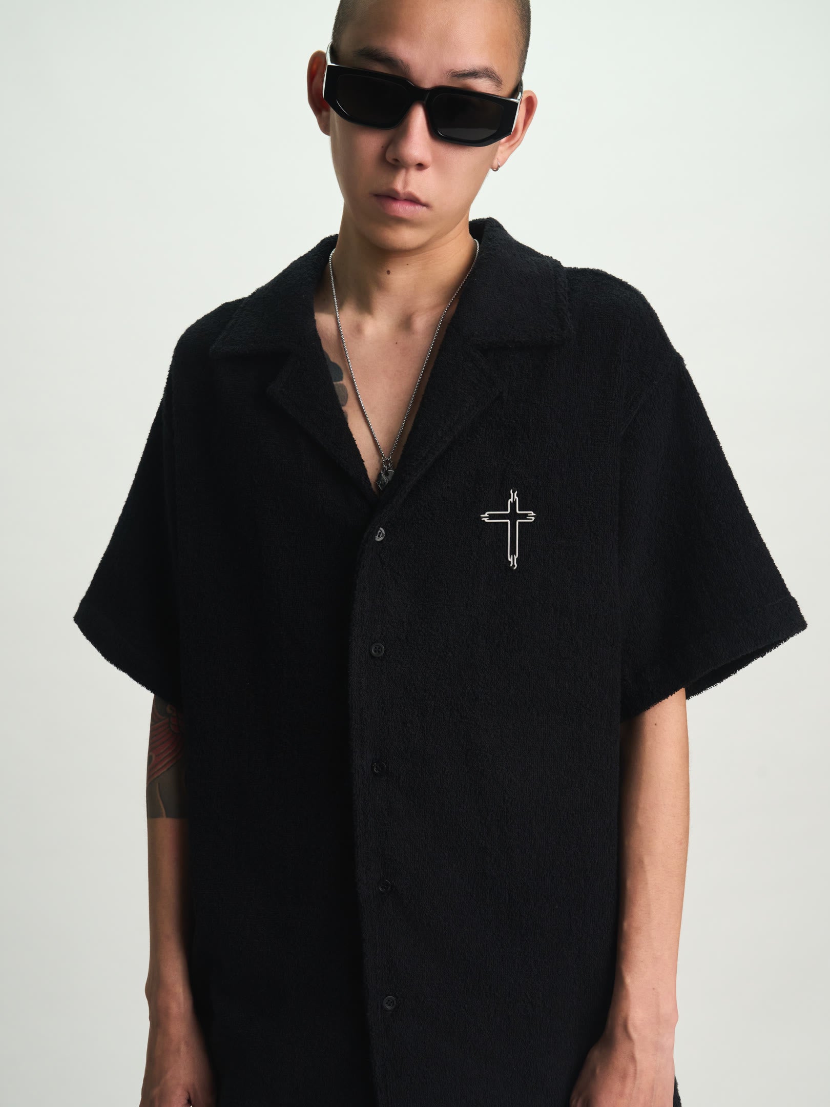 NATHAN SHORT SLEEVE SHIRT | BLACK