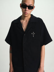 NATHAN SHORT SLEEVE SHIRT | BLACK