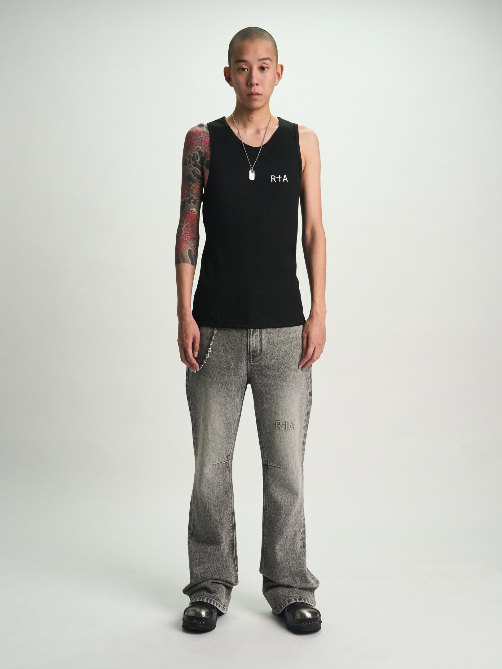 MAEL SLIM FLARE JEAN | STONE HAZE