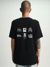 LIAM SHORT SLEEVE TEE | BLACK RAZOR TYPE