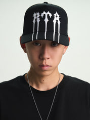 GIDEON TRUCKER HAT | BLACK SPIKED RTA