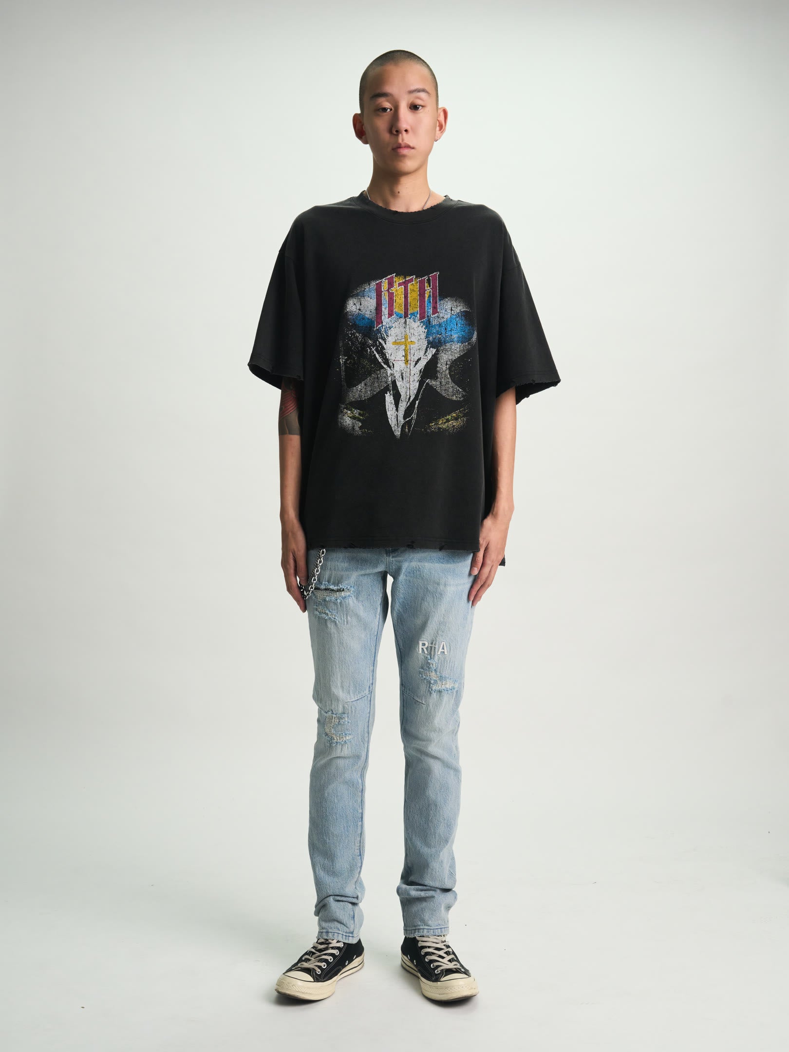 CLAYTON SKINNY JEAN | FRAYED INDIGO