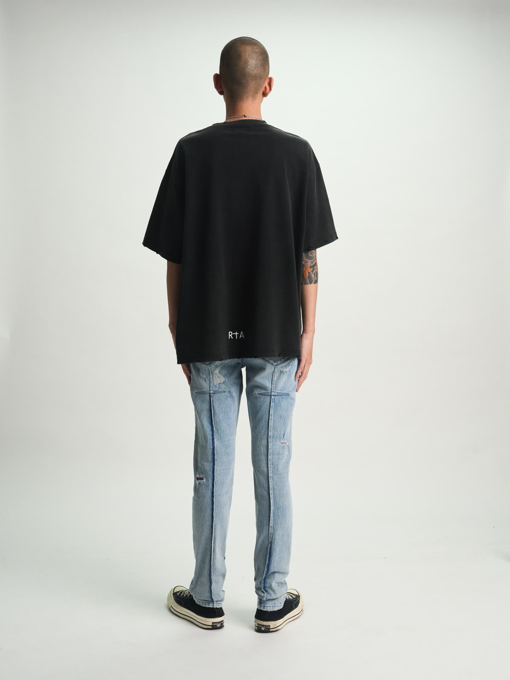 CLAYTON SKINNY JEAN | FRAYED INDIGO