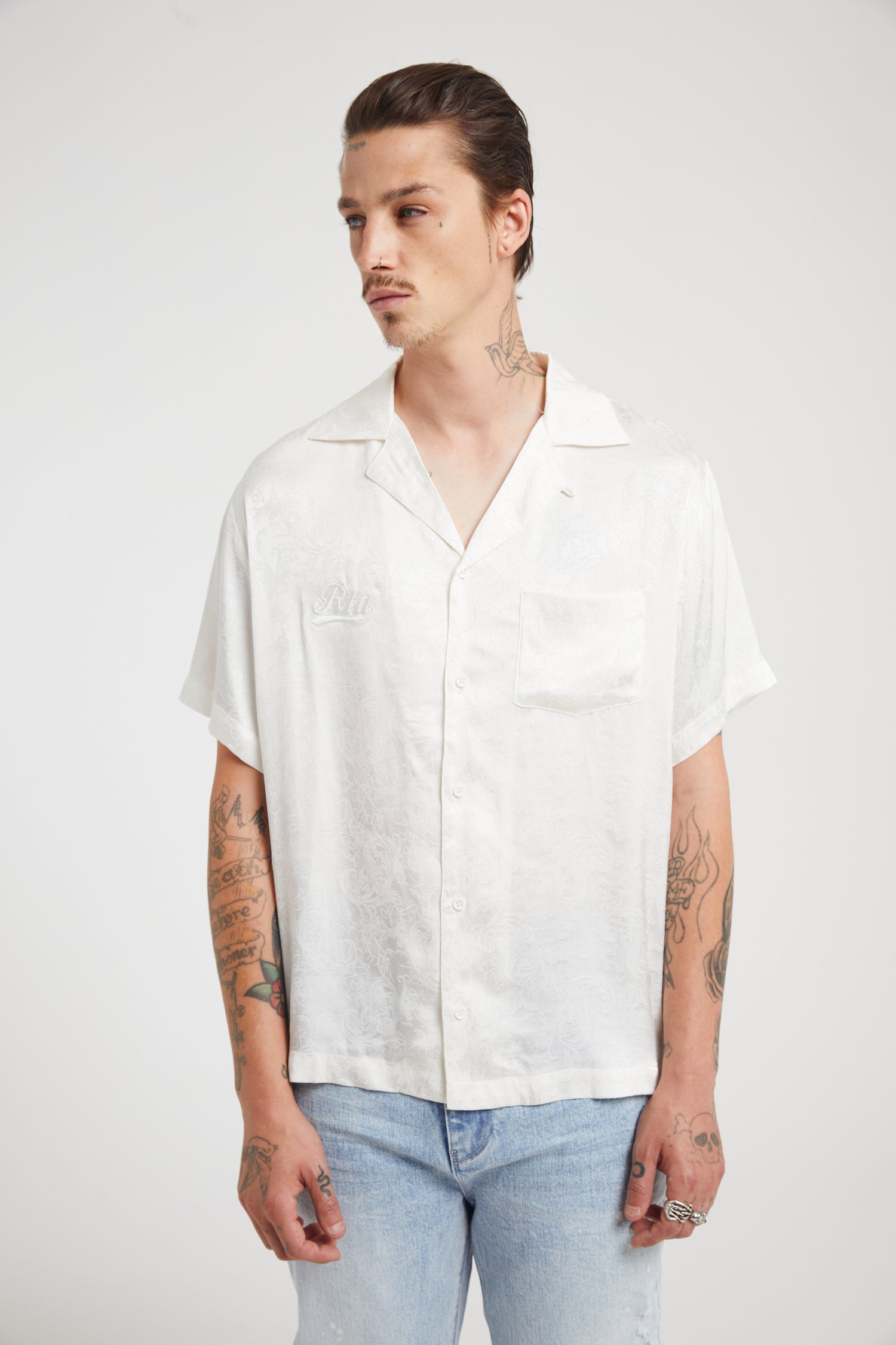 GEORGE SHORT SLEEVE SHIRT | WHITE RTA PAISLEY