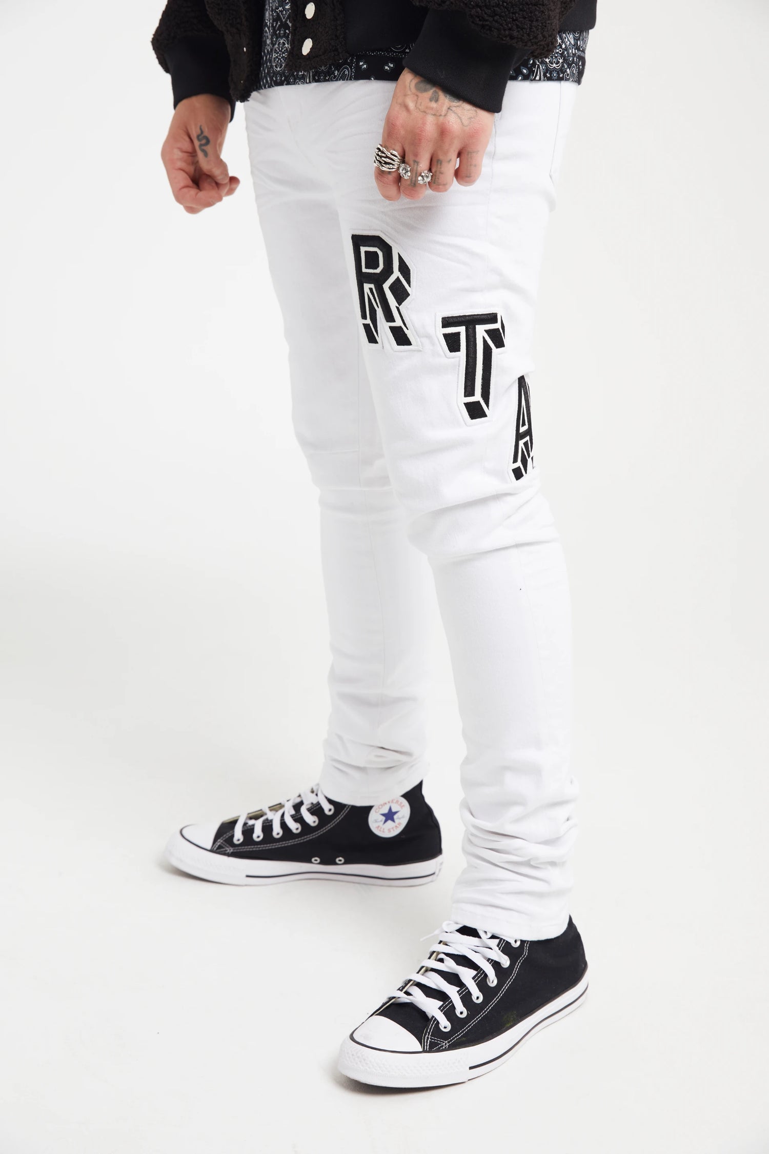 BRYANT SKINNY JEAN | WHITE COLLEGIATE