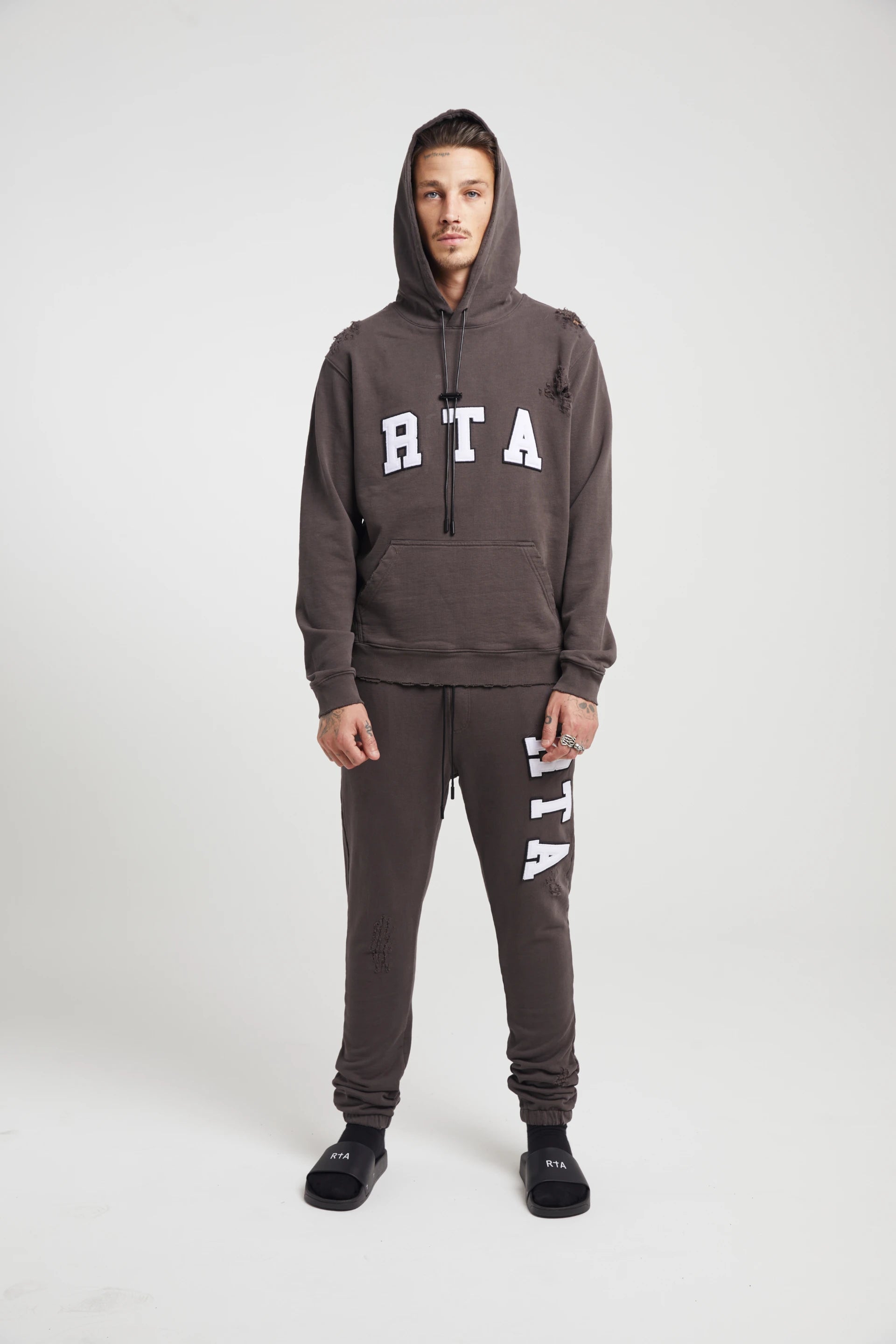 MARKUS HOODIE | CHARCOAL COLLEGIATE