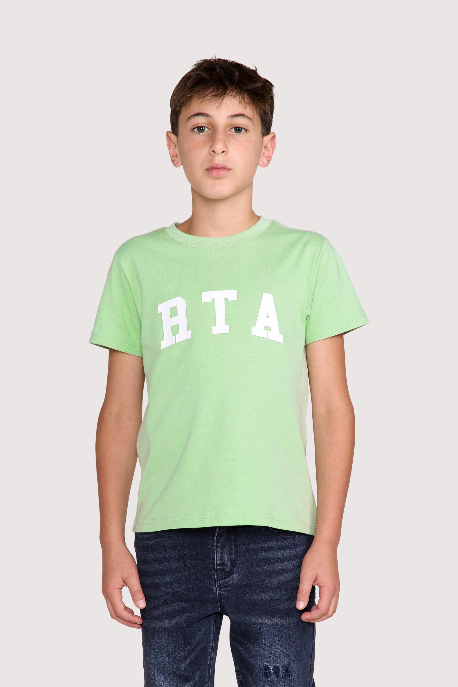 KIDS LAWSON SHORT SLEEVE TEE | GREEN COLLEGIATE