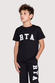 KIDS LAWSON SHORT SLEEVE TEE | BLACK COLLEGIATE
