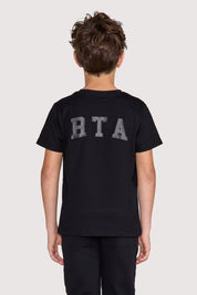 KIDS LAWSON SHORT SLEEVE TEE | BLACK COLLEGIATE