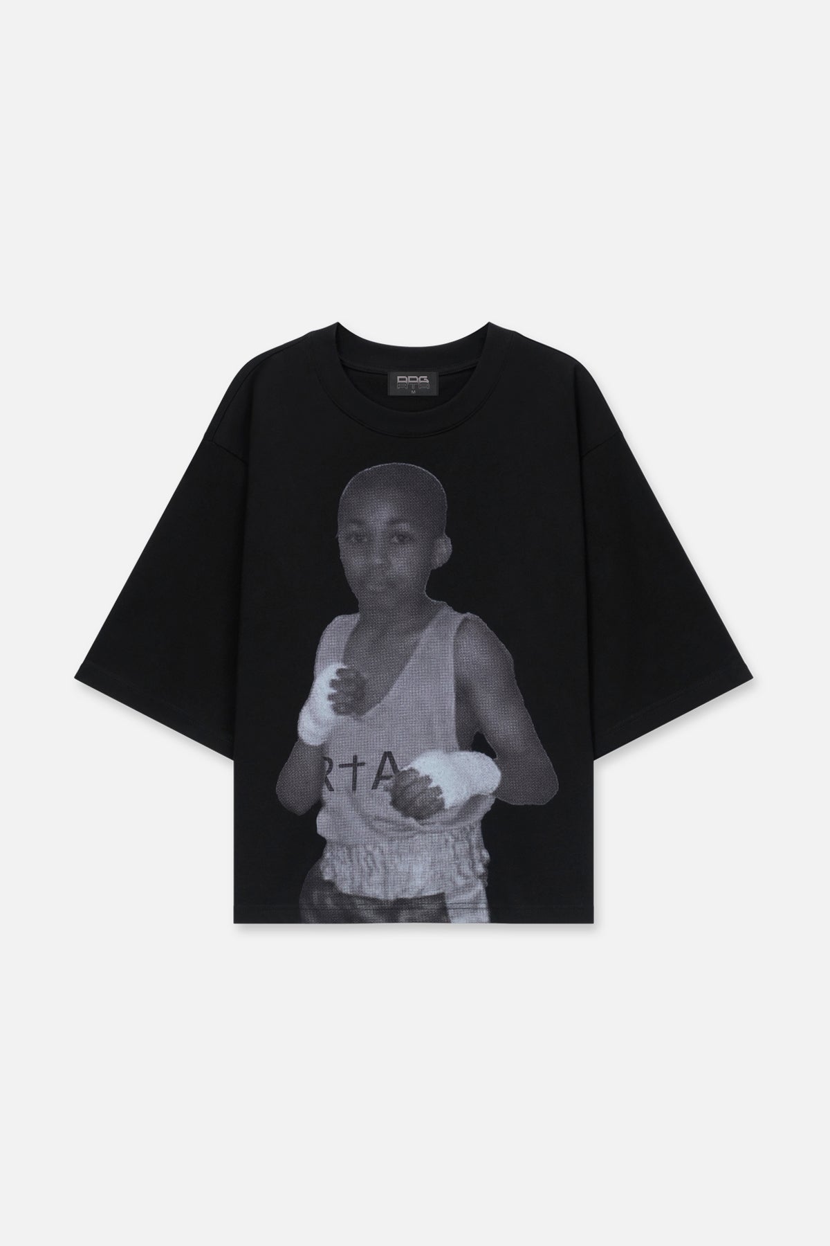 AUSTIN SHORT SLEEVE TEE | BLACK PORTRAIT