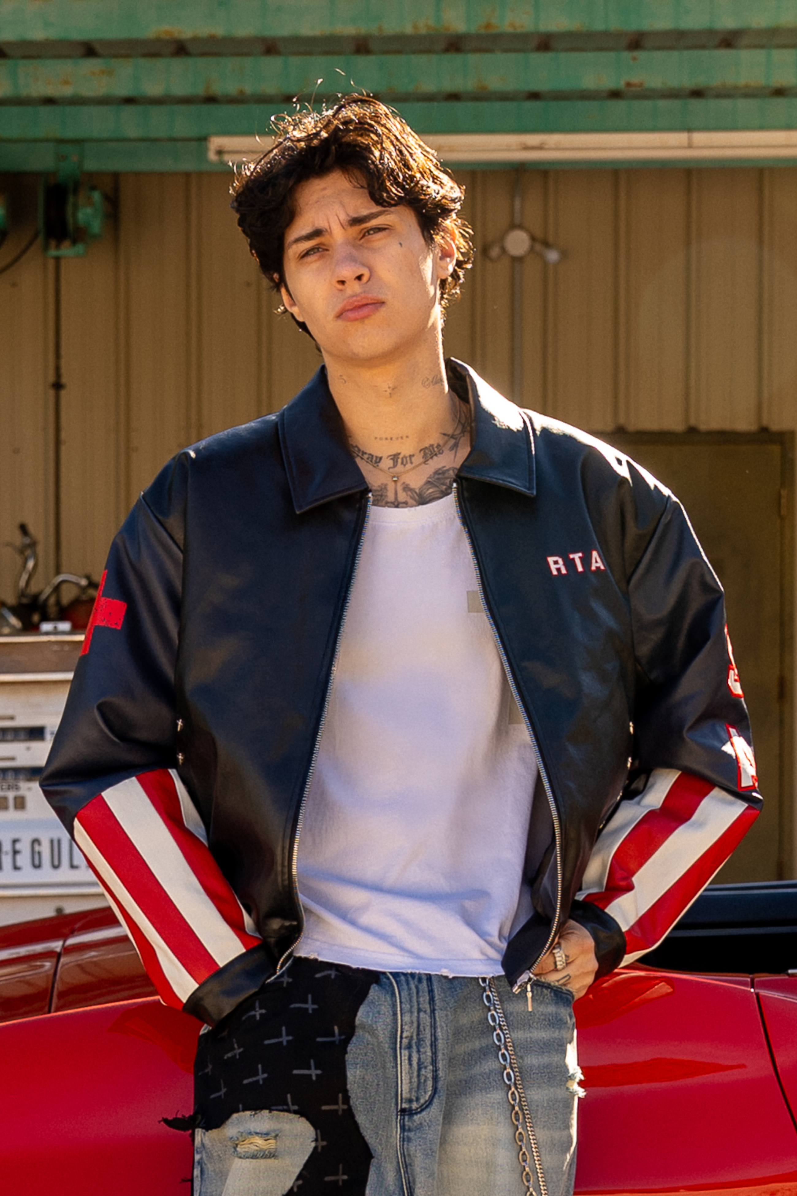 AVEN FAUX LEATHER BOMBER JACKET | BLACK USA