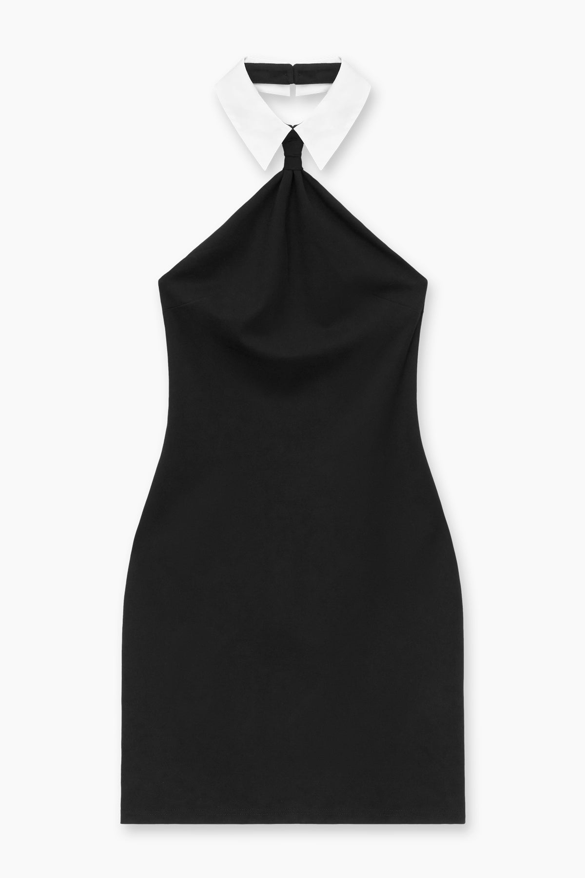 AVELINE COLLAR DRESS | BLACK