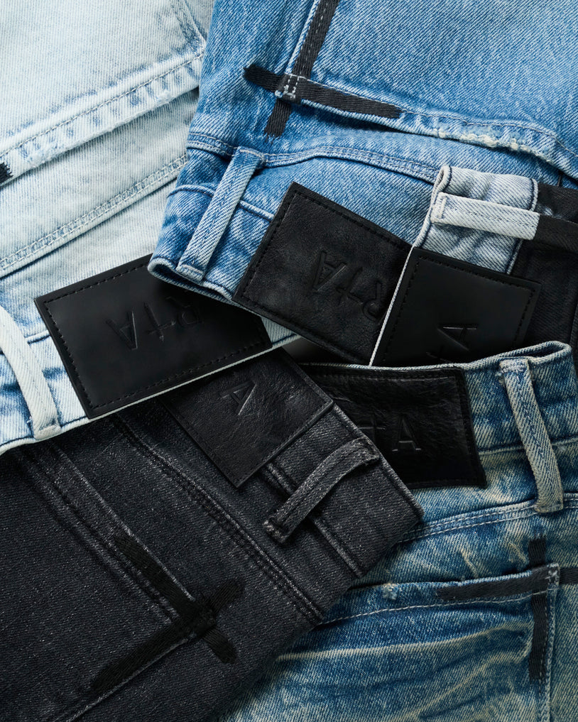 Blue Rta Jeans Men's Waxed Coated Denim Jeans | RtA
