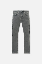 KIDS BENSON SKINNY JEAN | CLOUDED MIST CROSS PATCH