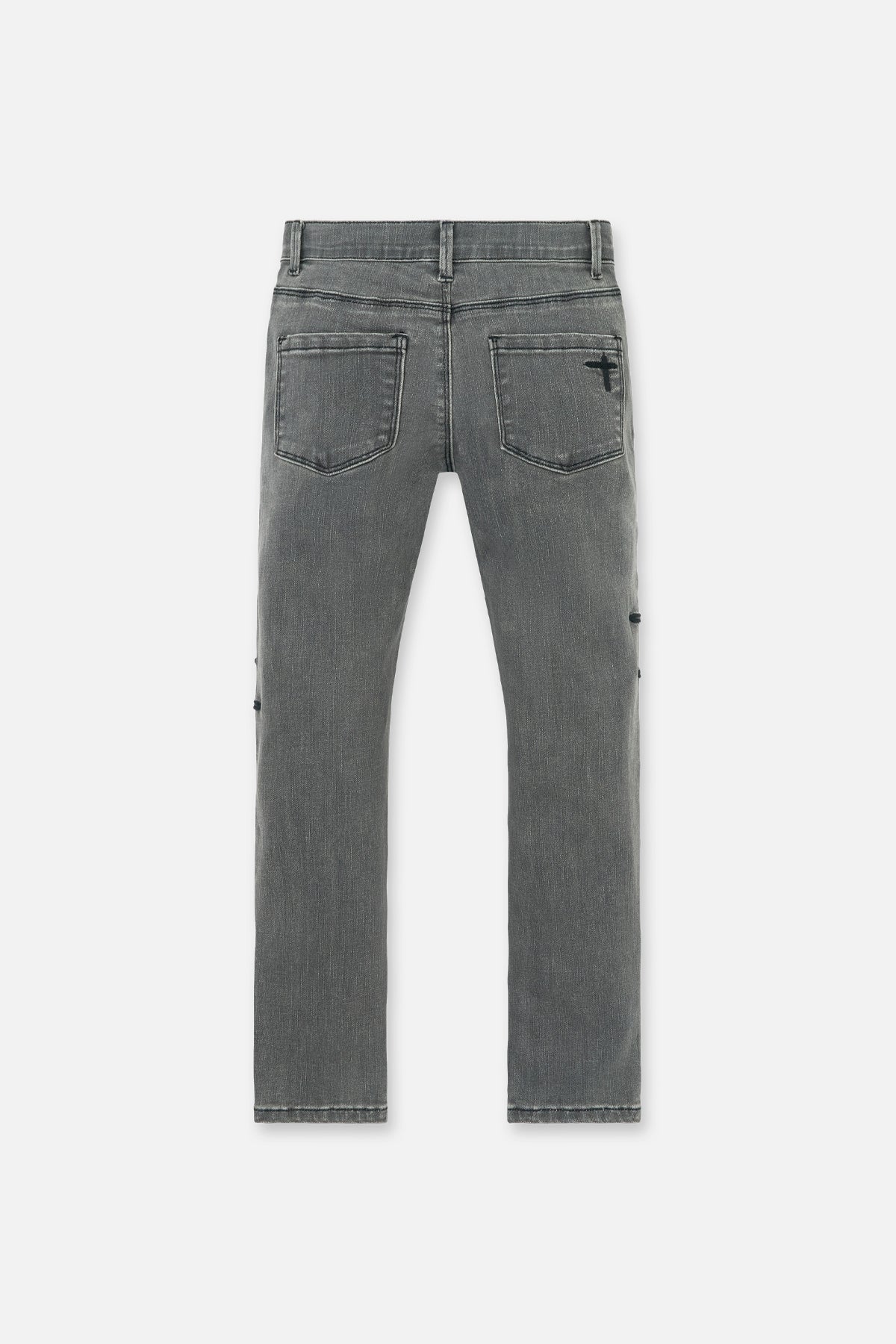 KIDS BENSON SKINNY JEAN | CLOUDED MIST CROSS PATCH