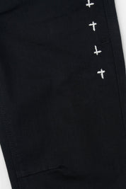 KIDS CARLO BACK DART SKINNY JEAN | BLACK MULTI CROSS