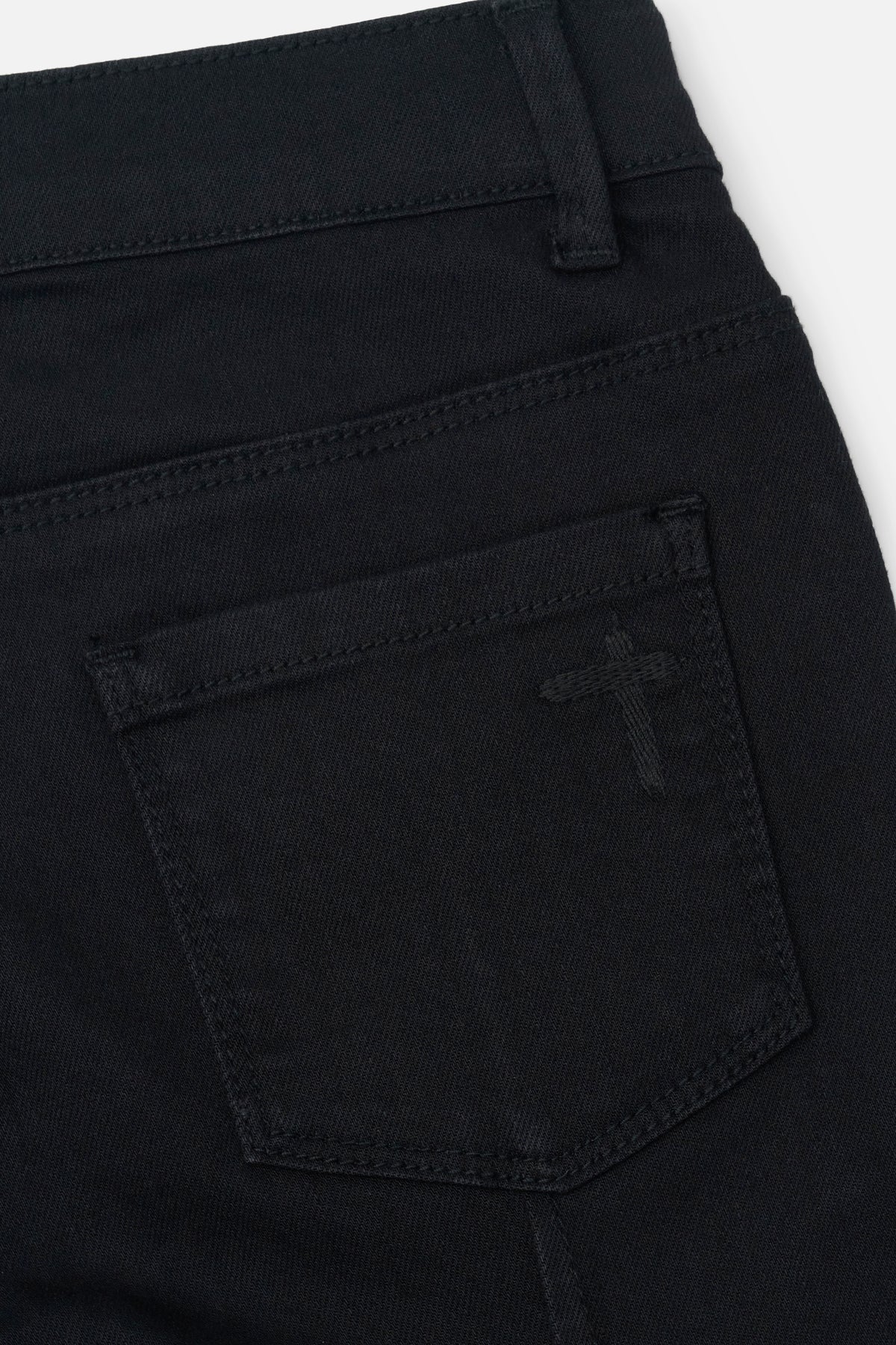 KIDS CARLO BACK DART SKINNY JEAN | BLACK MULTI CROSS