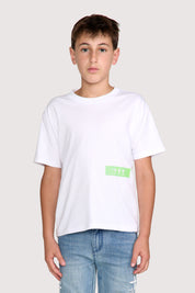 KIDS LAWSON SHORT SLEEVE TEE | WHITE GLITCH RTA