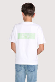 KIDS LAWSON SHORT SLEEVE TEE | WHITE GLITCH RTA
