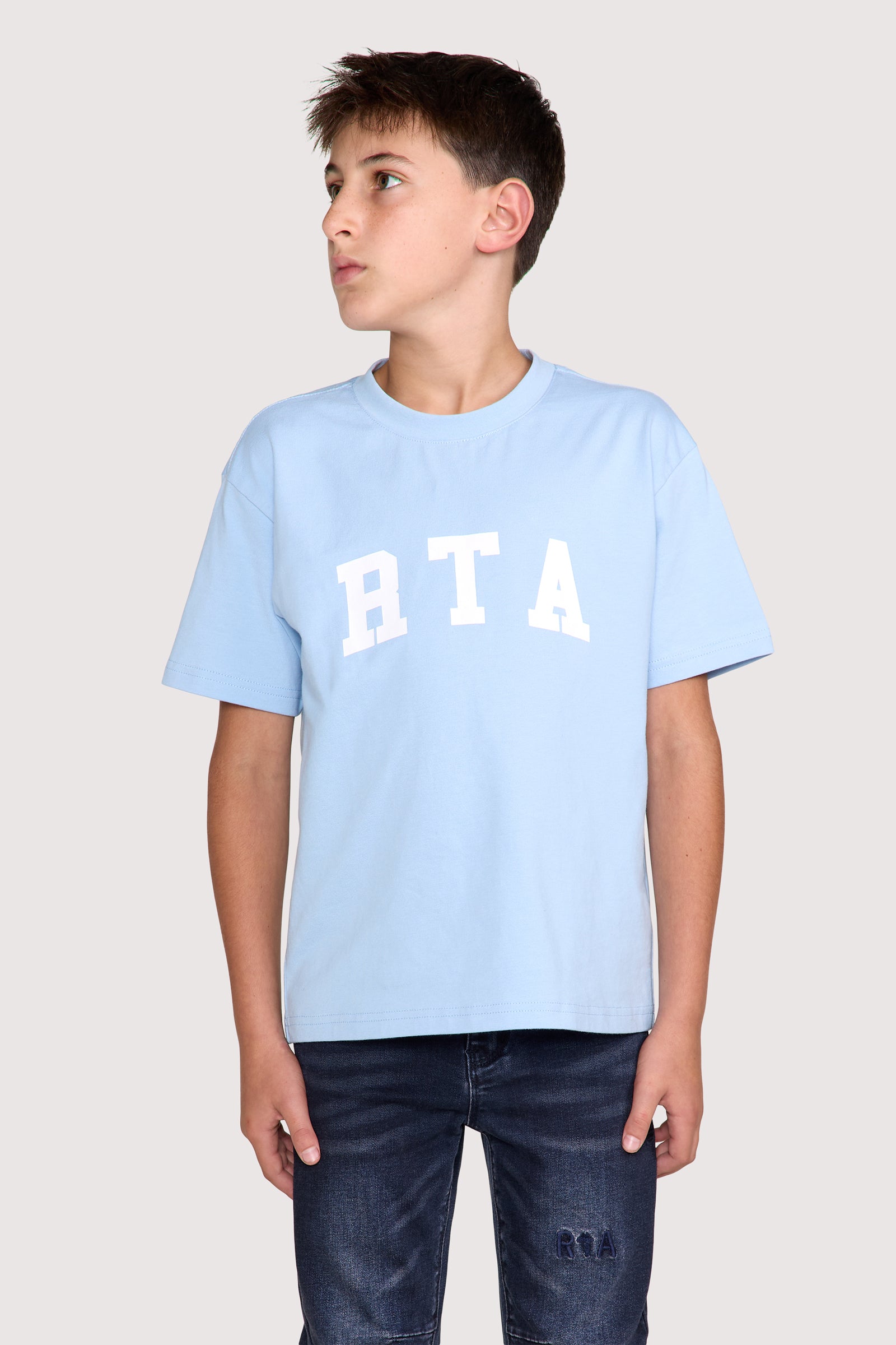 KIDS LAWSON SHORT SLEEVE TEE | BLUE COLLEGIATE