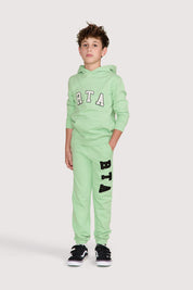 KIDS EWAN SWEATPANT | GREEN COLLEGIATE