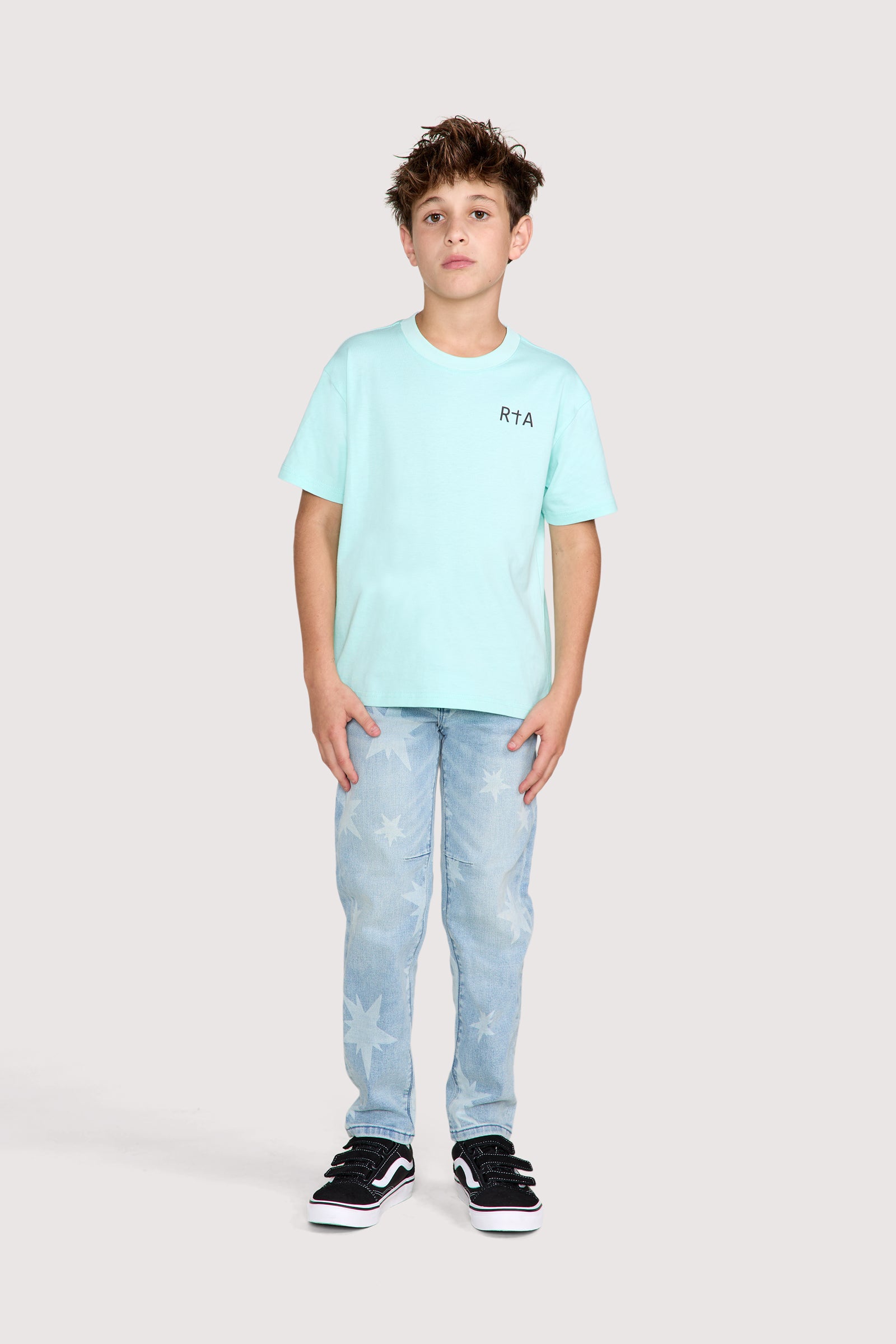 KIDS BENSON SKINNY JEAN | OCEAN MIST ALL OVER STAR