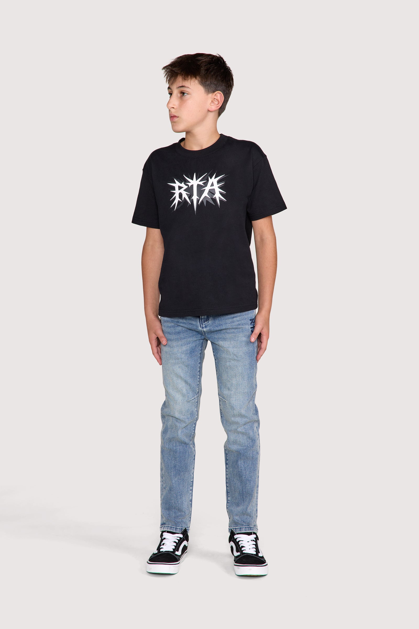 KIDS CARLO BACK DART SKINNY JEAN | GLACIER BLUE