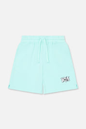 KIDS CONNER SWEAT SHORT | TURQUOISE SPIKE RTA