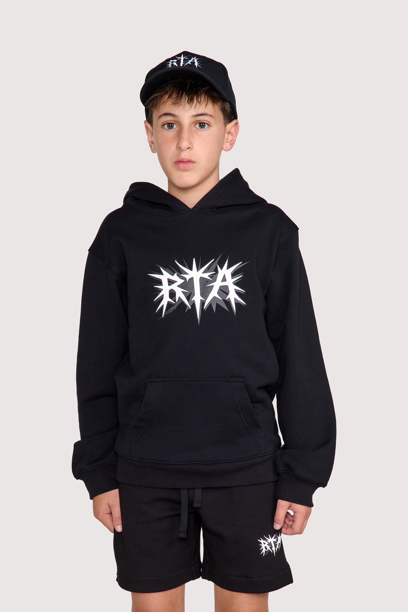 KIDS EDEN PULLOVER HOODIE | BLACK SPIKE RTA