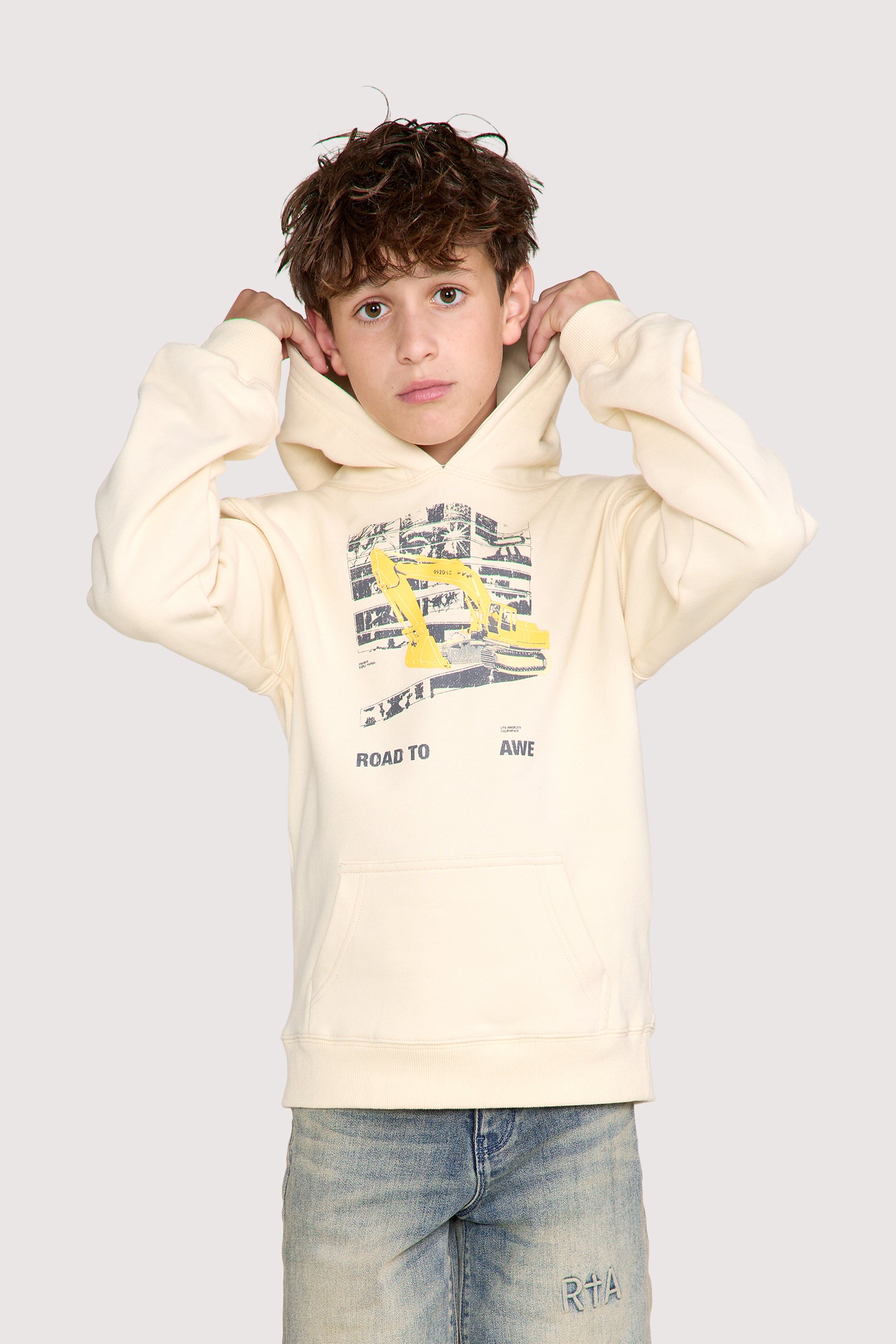 KIDS EDEN PULLOVER HOODIE | RAW SAND DIGGER