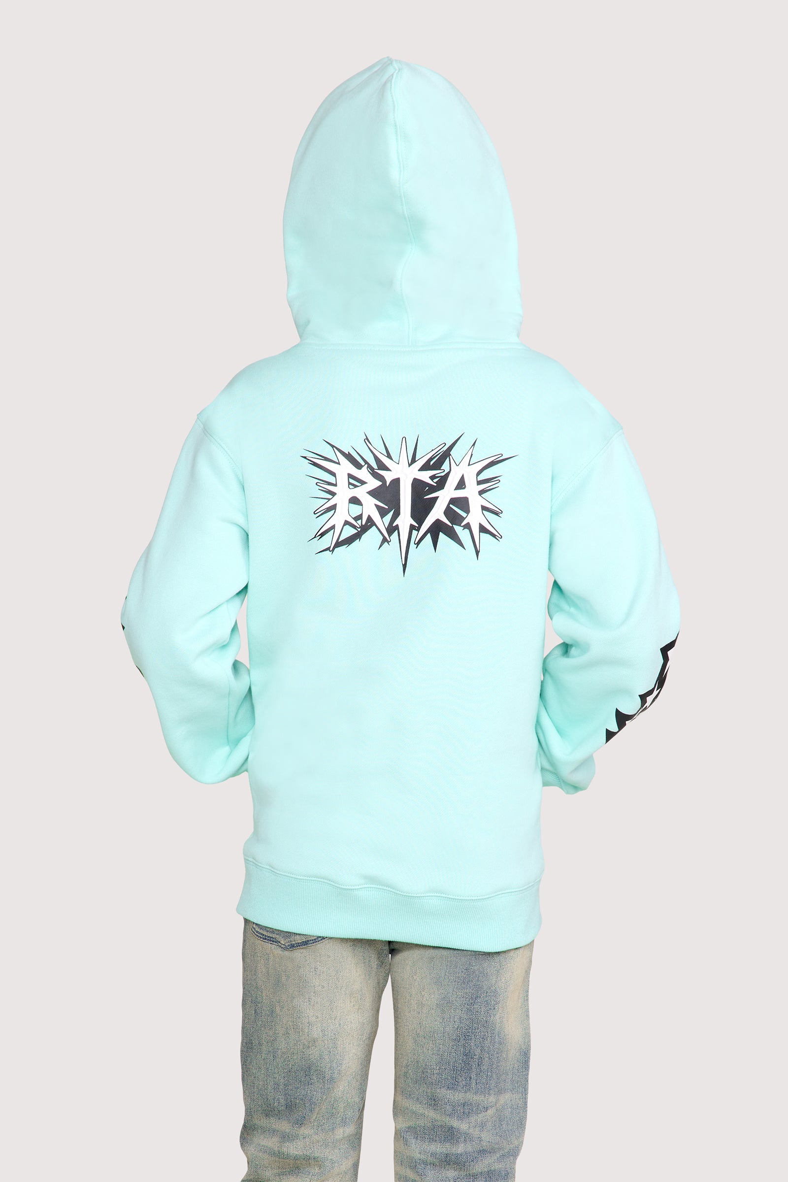 KIDS EDEN PULLOVER HOODIE | TURQUOISE SPIKE RTA