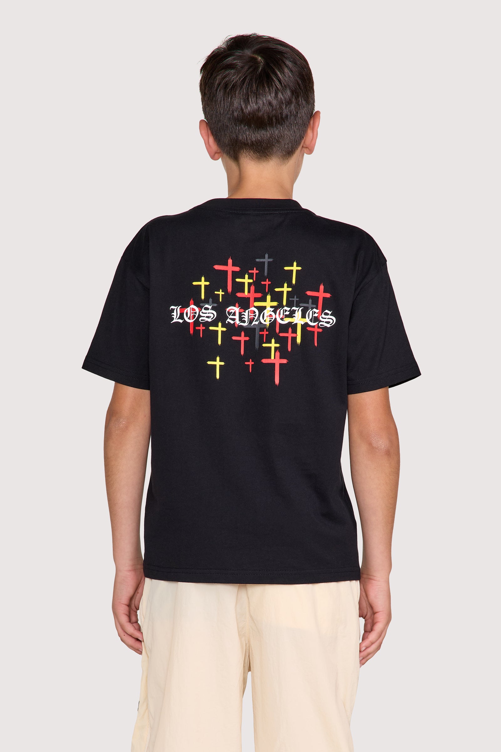 KIDS LAWSON SHORT SLEEVE TEE | BLACK OLD ENGLISH LA