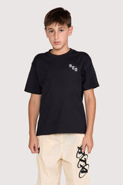 KIDS LAWSON SHORT SLEEVE TEE | BLACK OLD ENGLISH LA