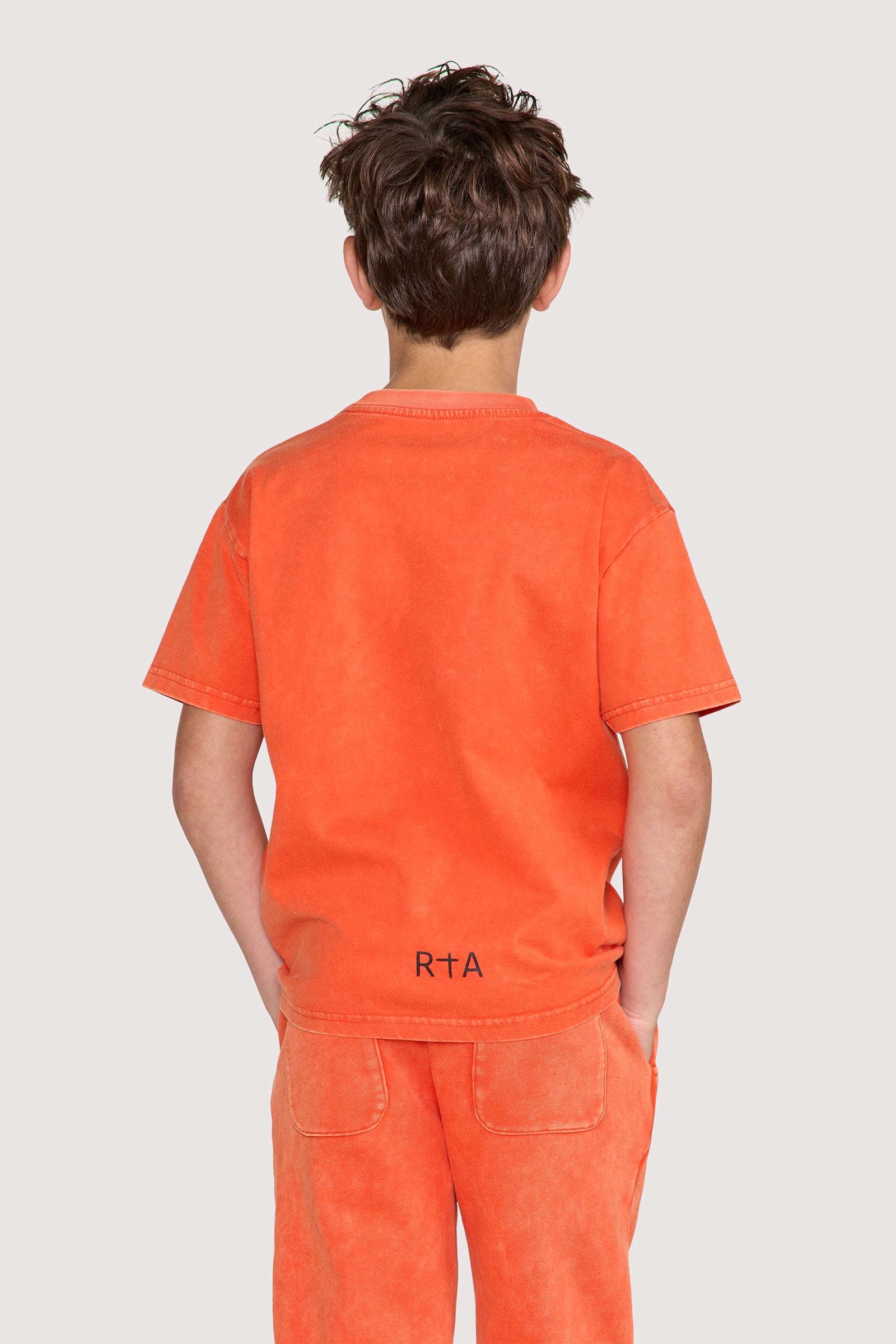 KIDS LAWSON SHORT SLEEVE TEE | ORANGE PLANETARY RTA