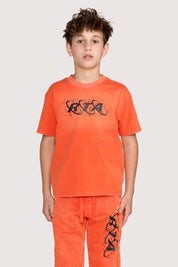 KIDS LAWSON SHORT SLEEVE TEE | ORANGE PLANETARY RTA